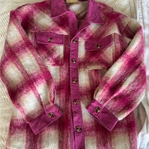 Plaid Pink Women's Jacket